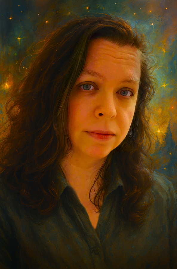 portrait created from an original photo of me and edited by Ronald David Day
